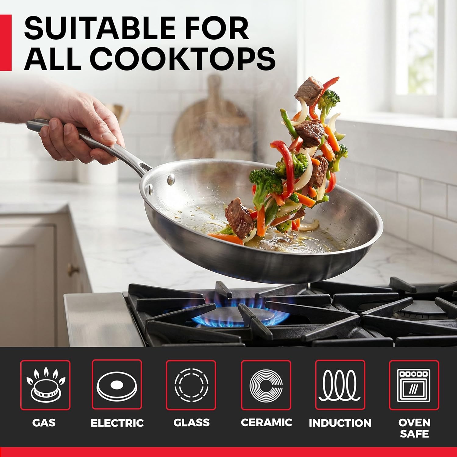 Thumbnail 6 de Mueller Ultra-Clad Pro 17-Piece Cookware Set