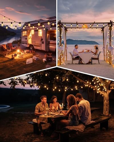 Detalle 2 de Torkase GLS-20J2P-E17-S14- Outdoor String Lights, 32 Shatterproof Bulbs