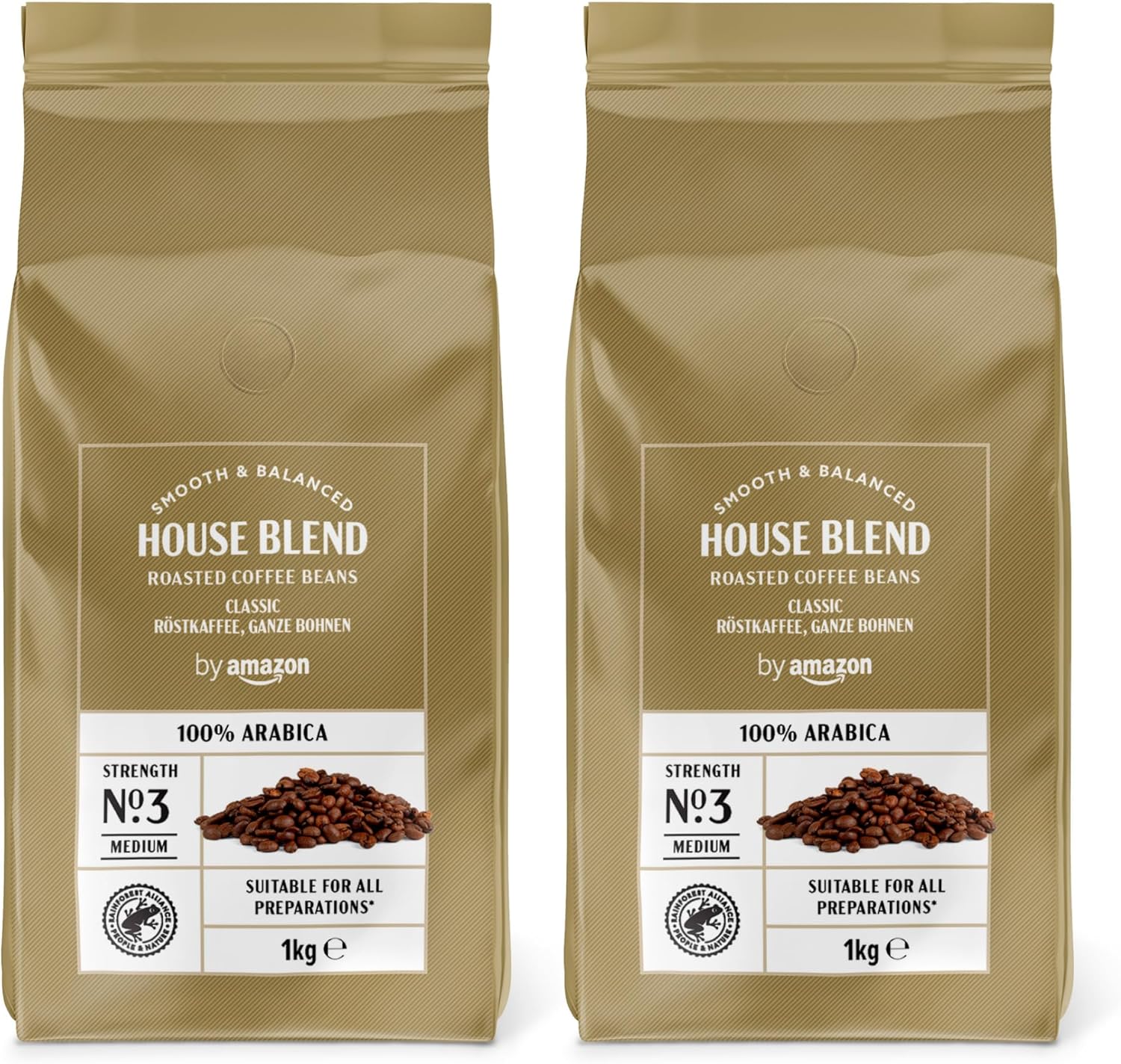 Thumbnail 6 de By Amazon Caffè in Grani Intenso, Tostatura Scura – 2 kg (2 Confezioni da 1 kg) Rainforest Alliance