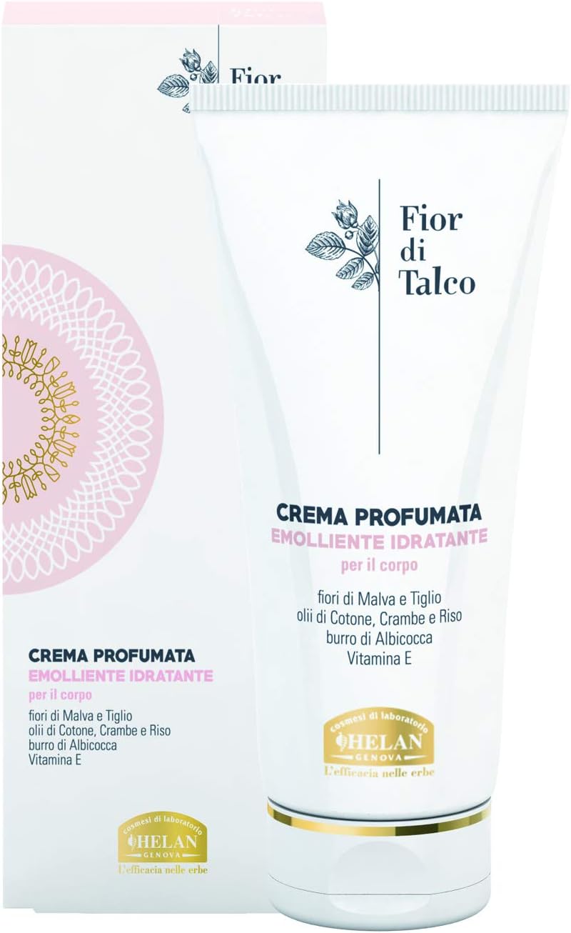 Imagen de Helan Fior di Talco Crema Corpo Profumata Donna con Burro di Albicocca e Vitamina E — 200 ml en OfertitasTOP