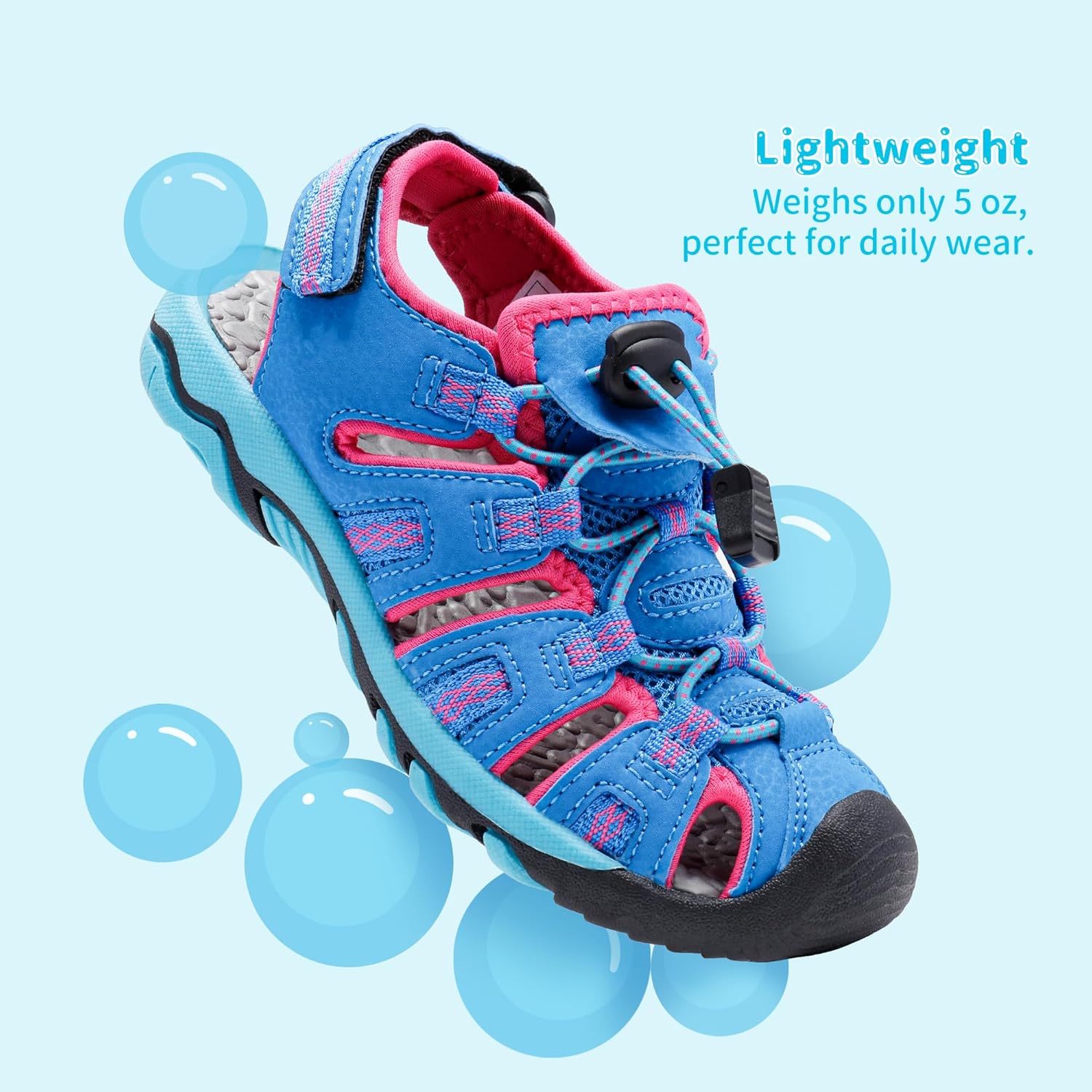 Thumbnail 4 de DREAM PAIRS Boys Girls Summer Outdoor Athletic Sport Sandals (Hook-and-Loop Adjustable) for Kids