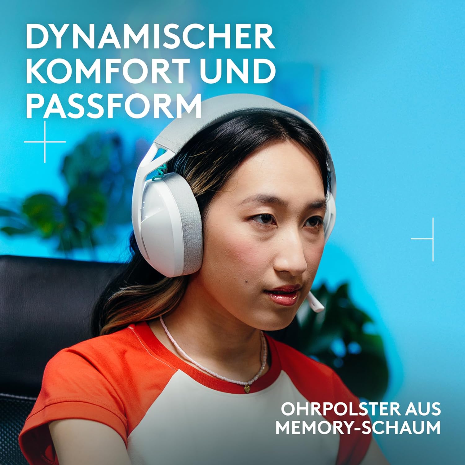 Thumbnail 1 de Logitech G G321 Lightspeed kabelloses Gaming-Headset (Bluetooth) mit 16-kHz-Mikrofon – Weiß