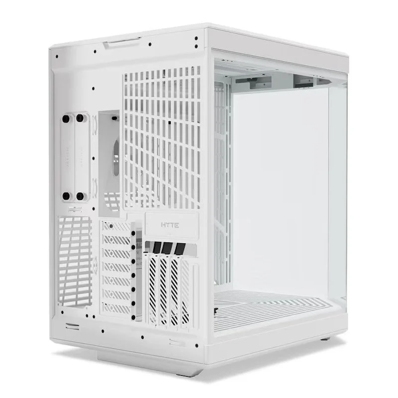 Detalle de Hyte Y70 Caja ATX blanca con vidrio templado 🖥