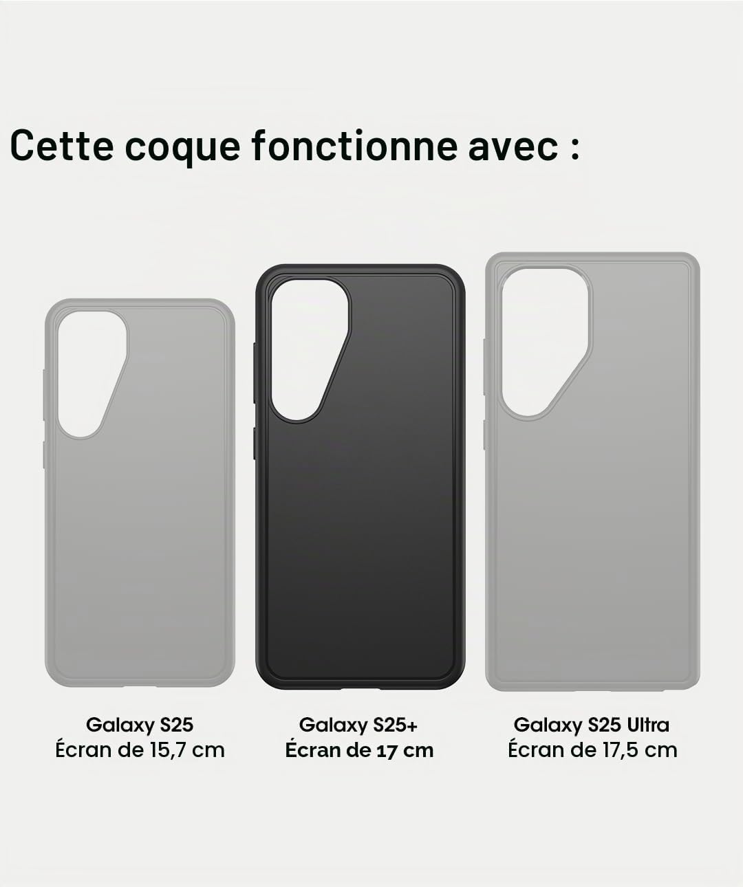 Detalle de Otterbox Sleek Case Series pour Samsung Galaxy S25+ : protection ultrafine et fiable