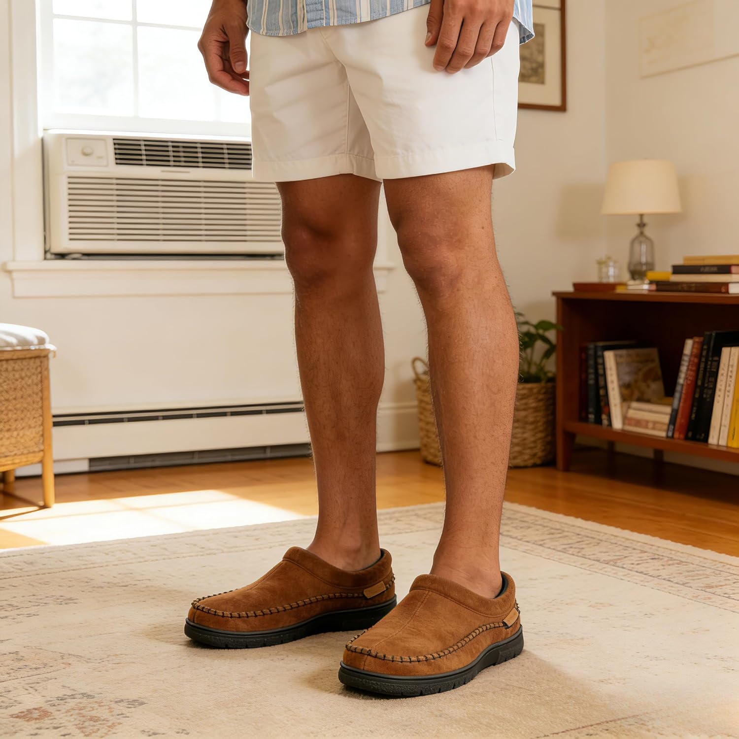 Thumbnail 2 de Zigzagger Men’s Slip-On Moccasin Slippers with Memory Foam Insoles (Indoor/Outdoor)