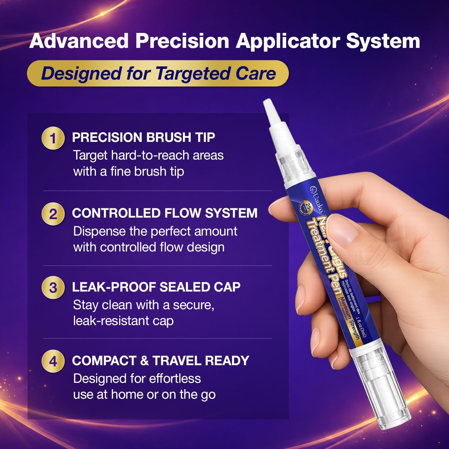 Thumbnail 4 de UAUKO Toenail Fungus Treatment Pen, 25% Undecylenic Acid, Pack of 4