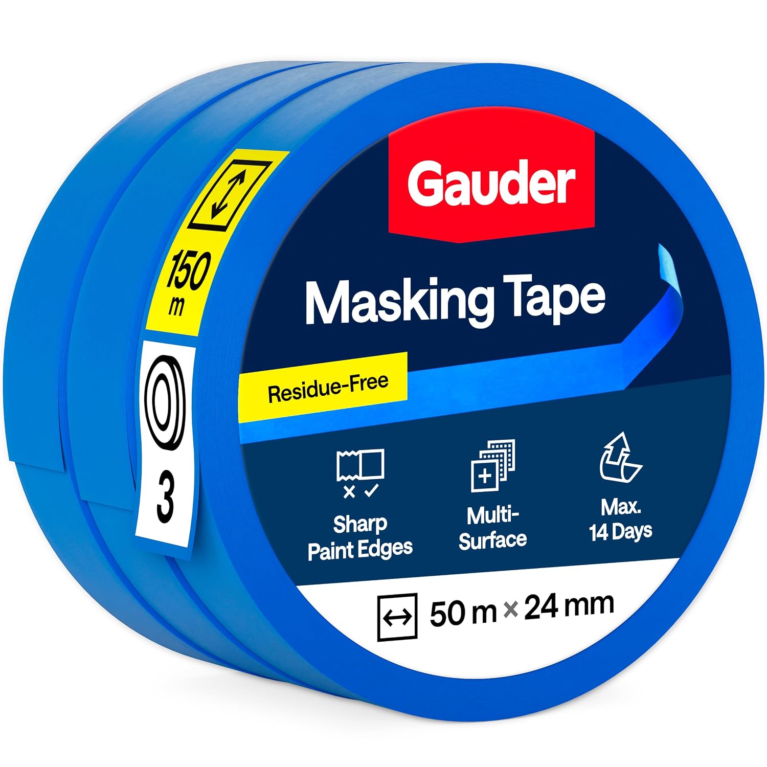 Detalle de GAUDER Masking Tape 24 mm x 50 m