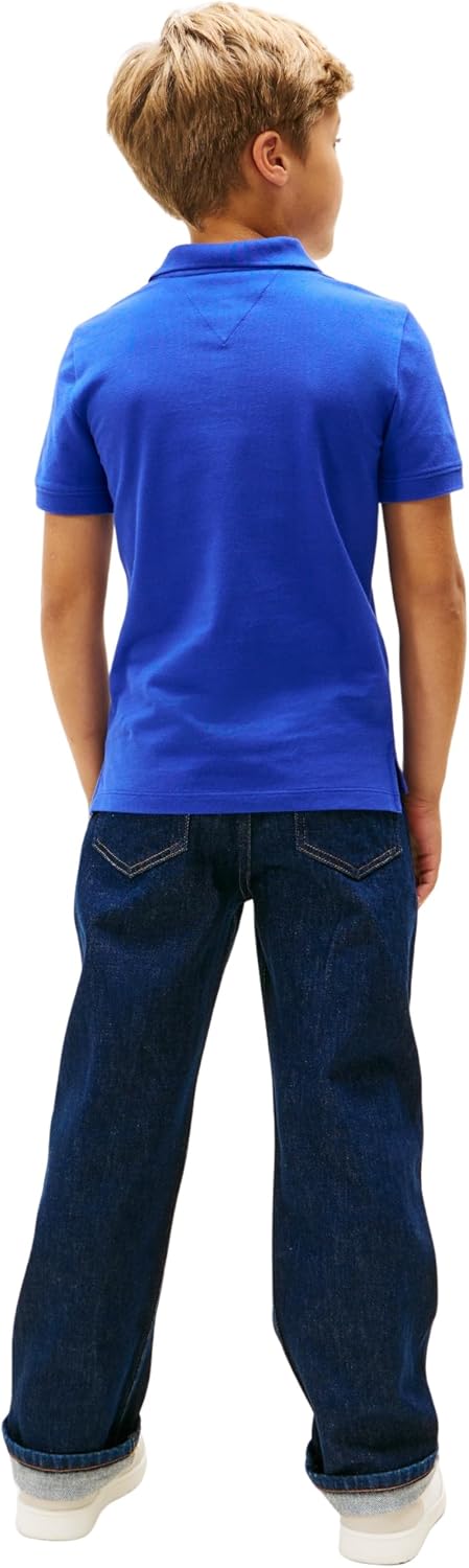 Detalle 2 de Tommy Hilfiger Flag Polo SS KB0KB09103 – Polo bambino/ragazzo, regular fit