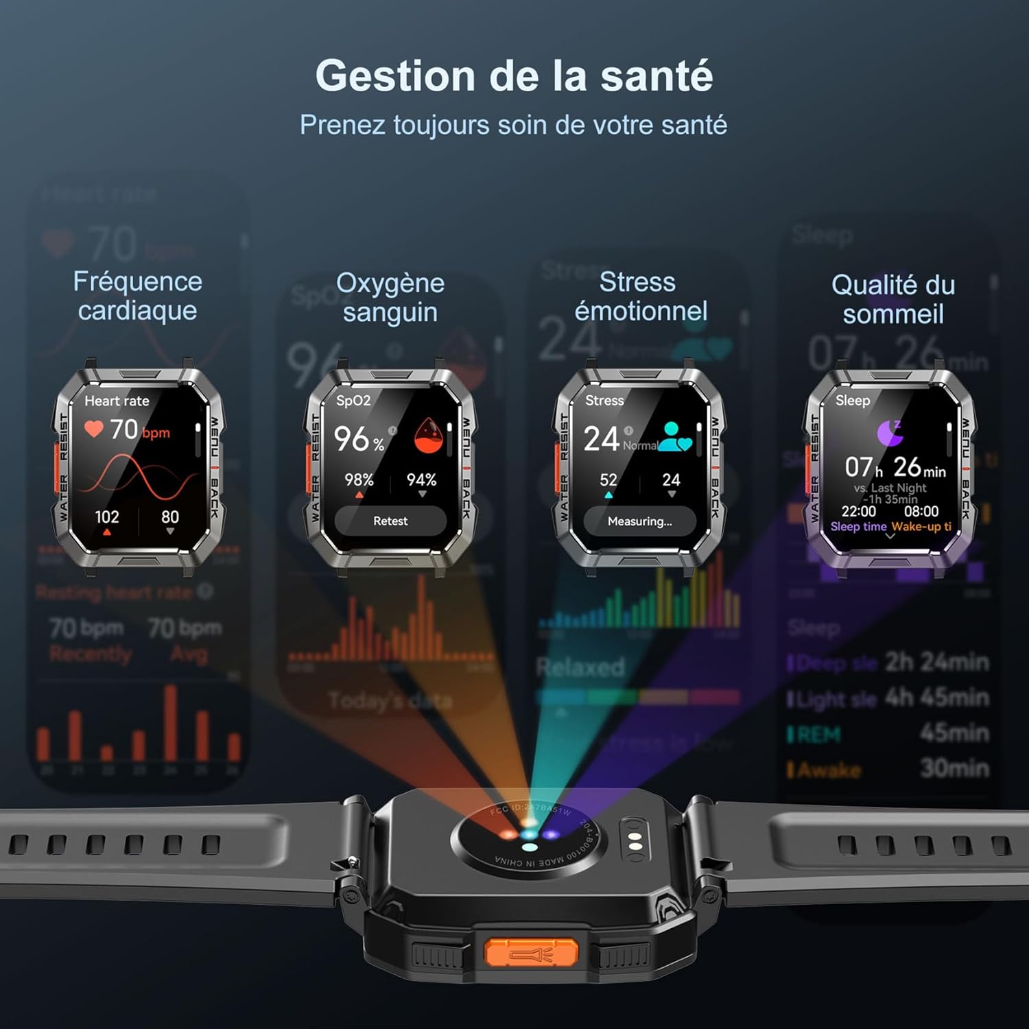 Detalle 2 de Blackview W60 Montre connectée 1,39"