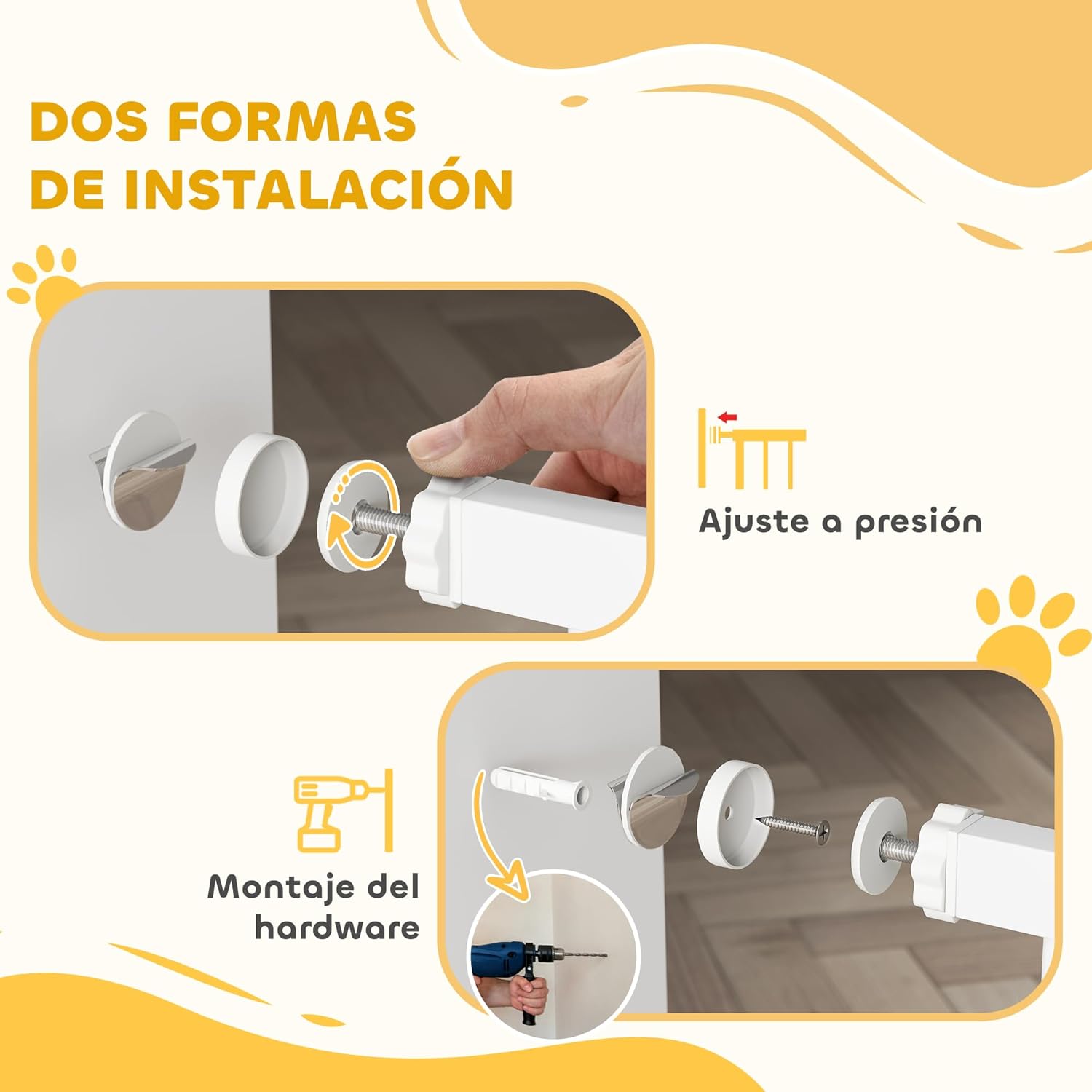 Thumbnail 5 de PawHut Barrera para Perros 76-104 cm