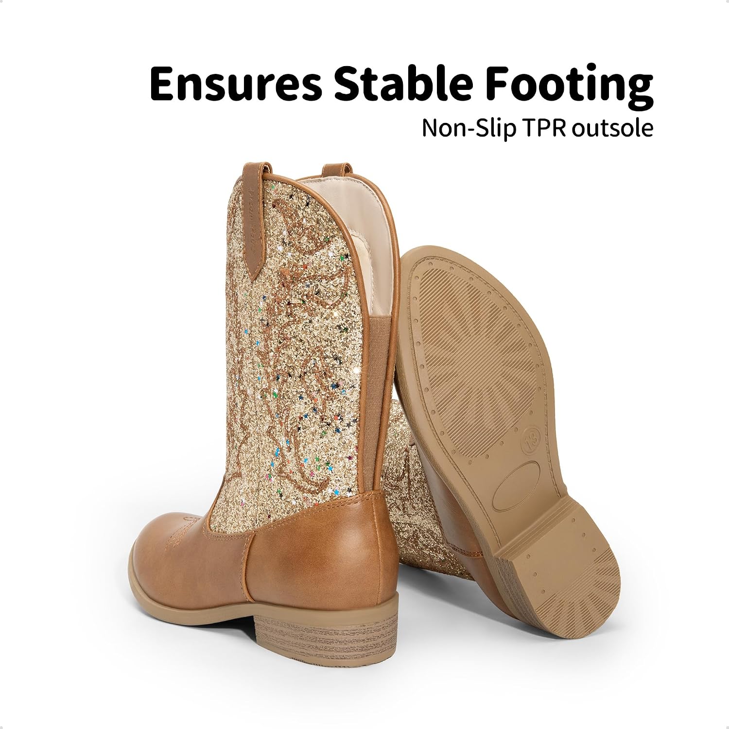 Detalle 2 de DREAM PAIRS Kids' Western Boots Mid-Calf