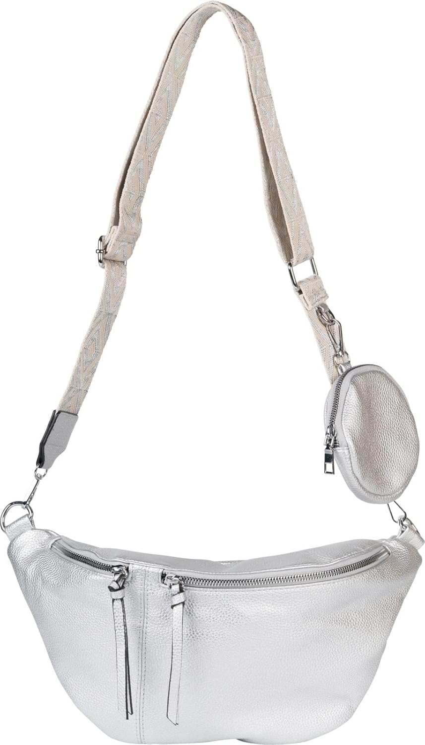 Thumbnail 5 de styleBREAKER Borsa a tracolla da donna a mezzaluna – set da 3 pezzi (02012398)