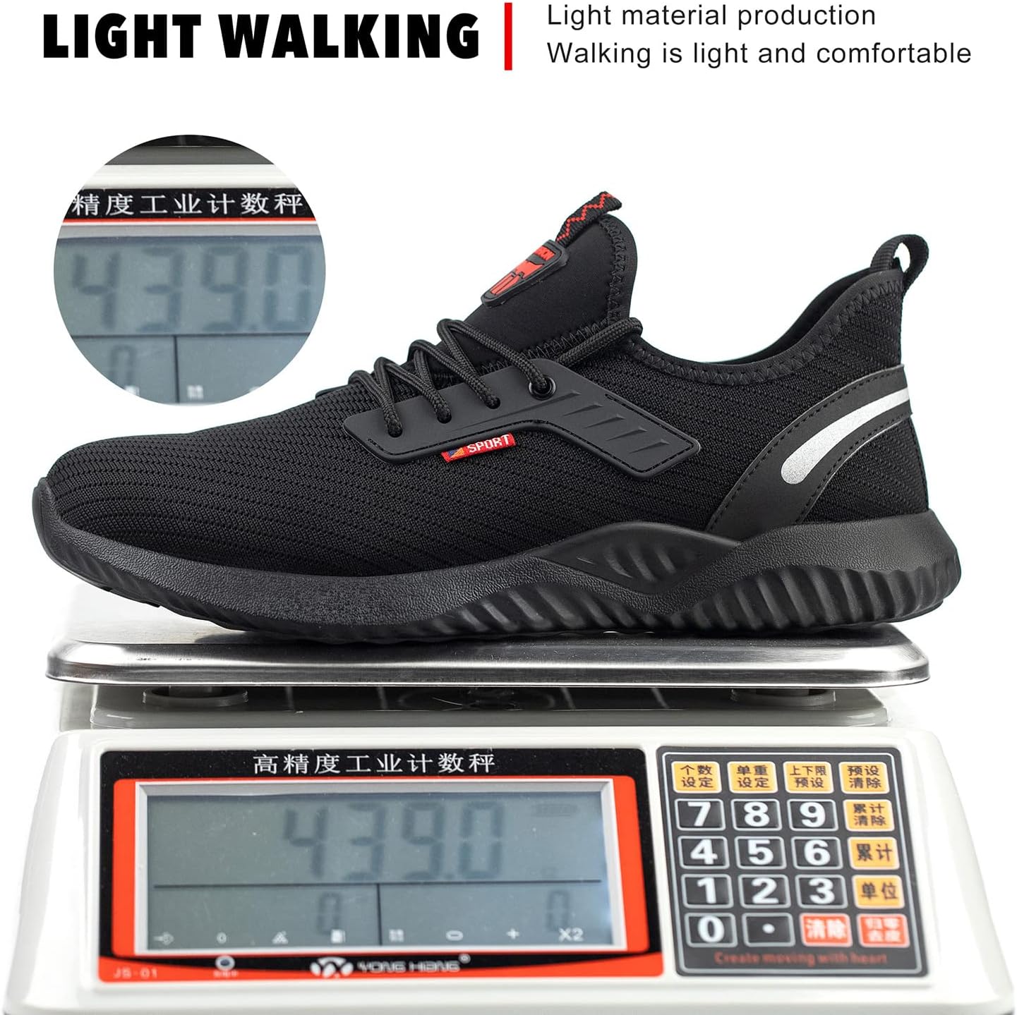 Thumbnail 5 de Safety Trainers Men Women: Lightweight Steel Toe Cap Trainers with Breathable Comfort and Puncture Resistance
