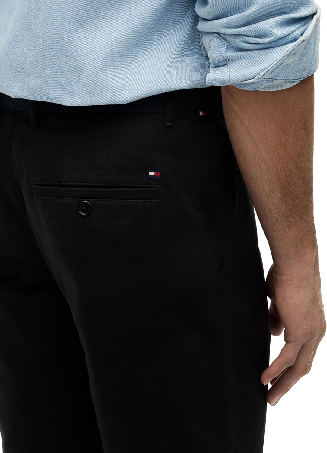 Detalle de Tommy Hilfiger Denton Shorts 9.5" Twill mit Gürtel – Mw0mw42349
