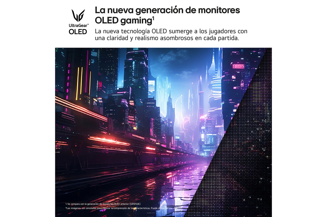 Detalle de LG UltraGear 27GX704AX-B Monitor gaming OLED 27" QHD 240 Hz