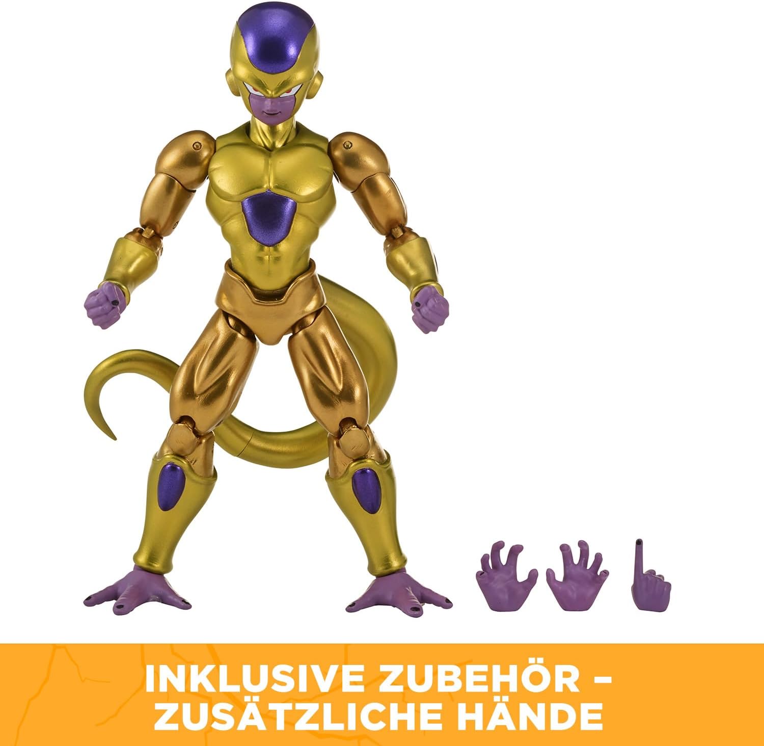 Detalle de BANDAI Dragon Ball Super Dragon Stars Actionfigur Golden Freezer (17 cm) – gelenkige Sammelfigur mit Zubehör