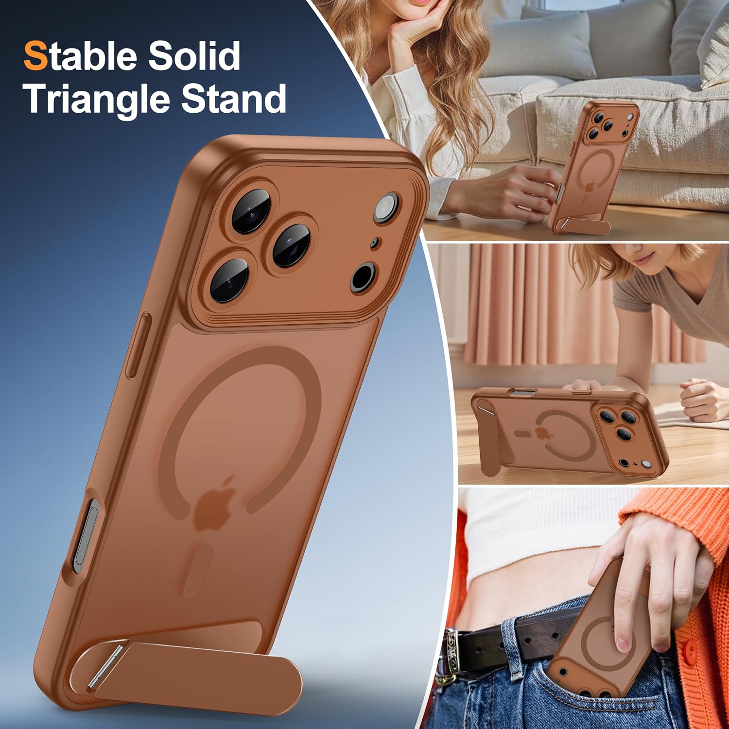 Thumbnail 5 de AMILIFECASES iPhone 18 Pro Case with MagSafe, Kickstand and Camera Protection