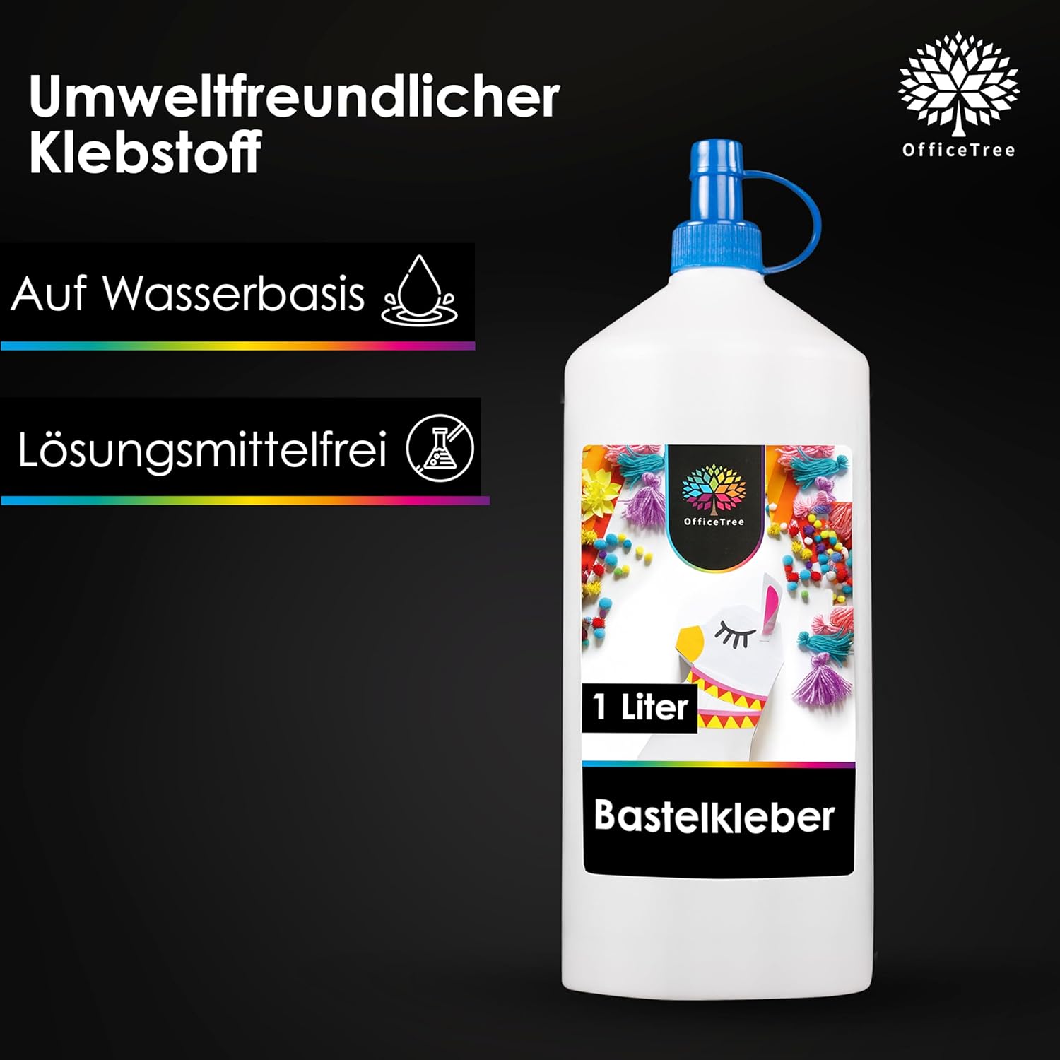 Detalle 2 de Flüssigkleber für Basteln 1 Liter OfficeTree