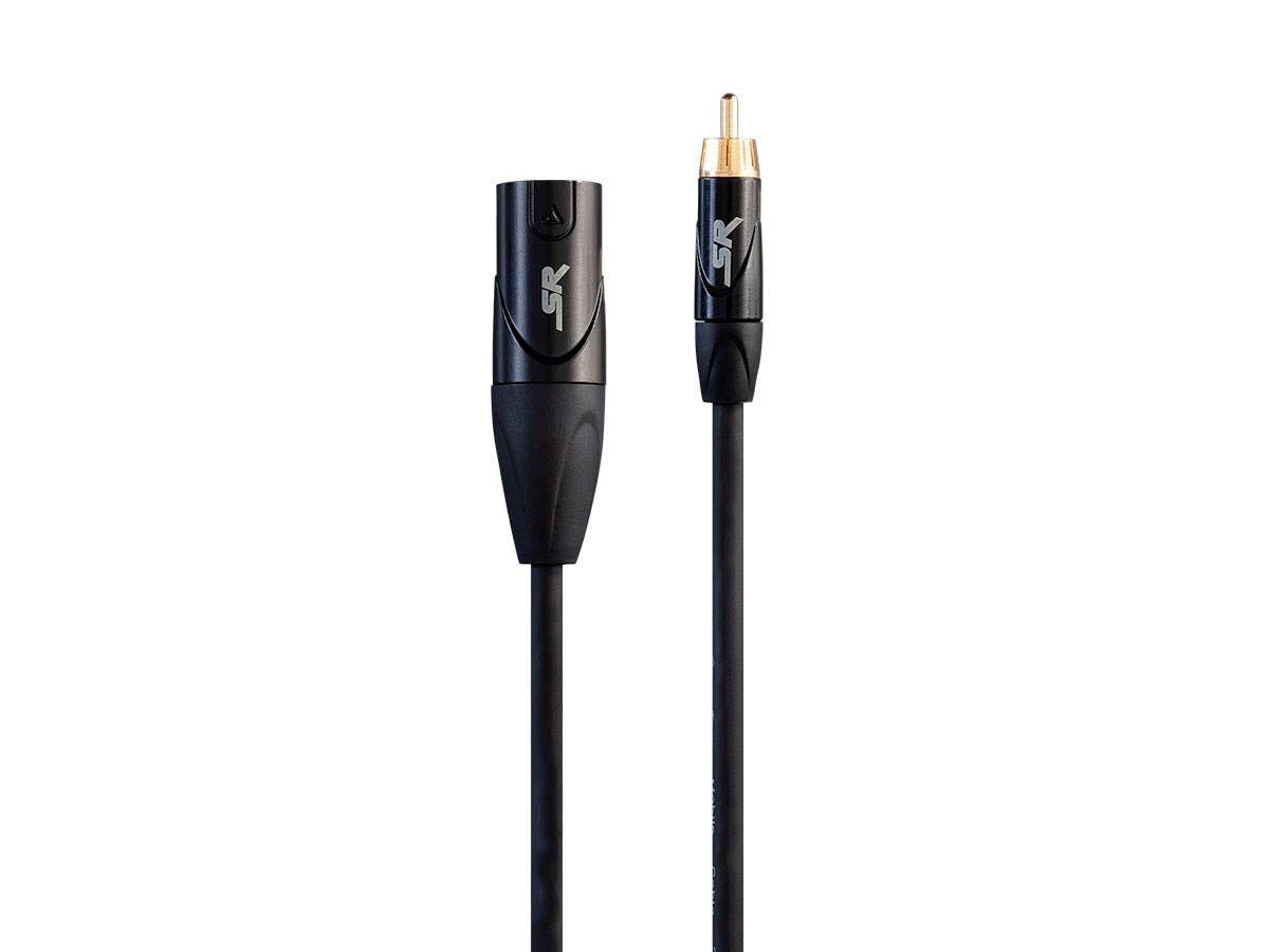 Detalle de Monoprice On Tour XLR Male to RCA Male Cable (1 Foot) – Stage Right Series