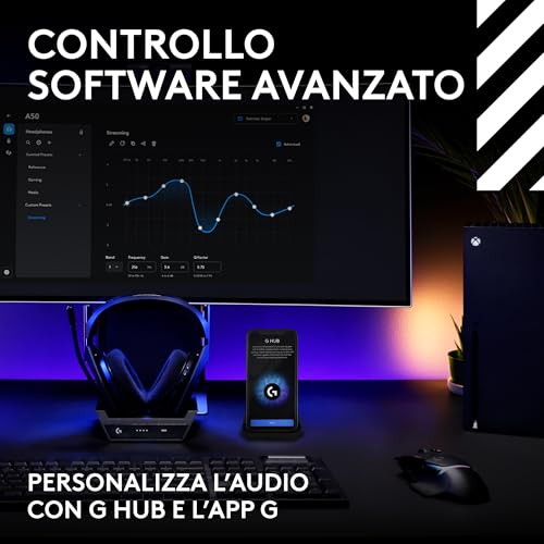 Thumbnail 8 de Logitech G Astro A50 Wireless + Base: cuffie gaming LIGHTSPEED per Xbox, PS5, PC/Mac e Nintendo Switch