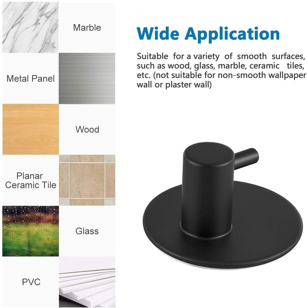 Thumbnail 1 de LYLIN Ganci Adesivi Inox Nero 4Pcs