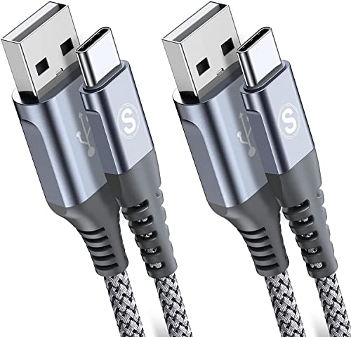 Detalle de Cable USB C AviBrex 2 Pack 1m + 2m: Carga rápida 3.1A y Nylon duradero para múltiples dispositivos