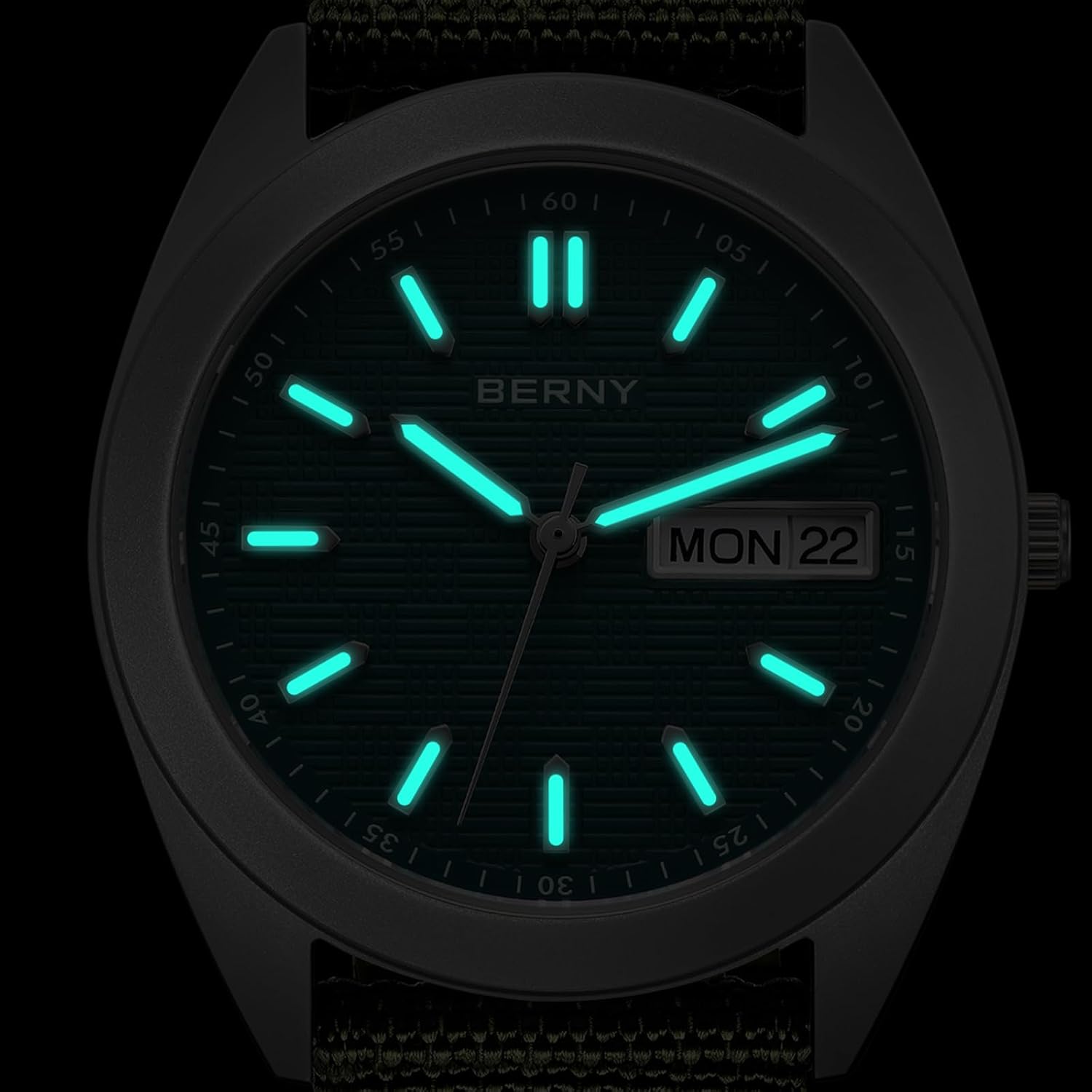 Thumbnail 4 de BERNY Herrenuhr aus Titan mit 10ATM Wasserdicht, Saphirglas & japanischem Quarzwerk VJ53