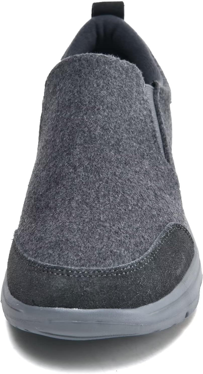 Detalle de Puxowe Slip-on Homme en Cuir Plat - Mocassins Légers et Confortables pour l’Extérieur
