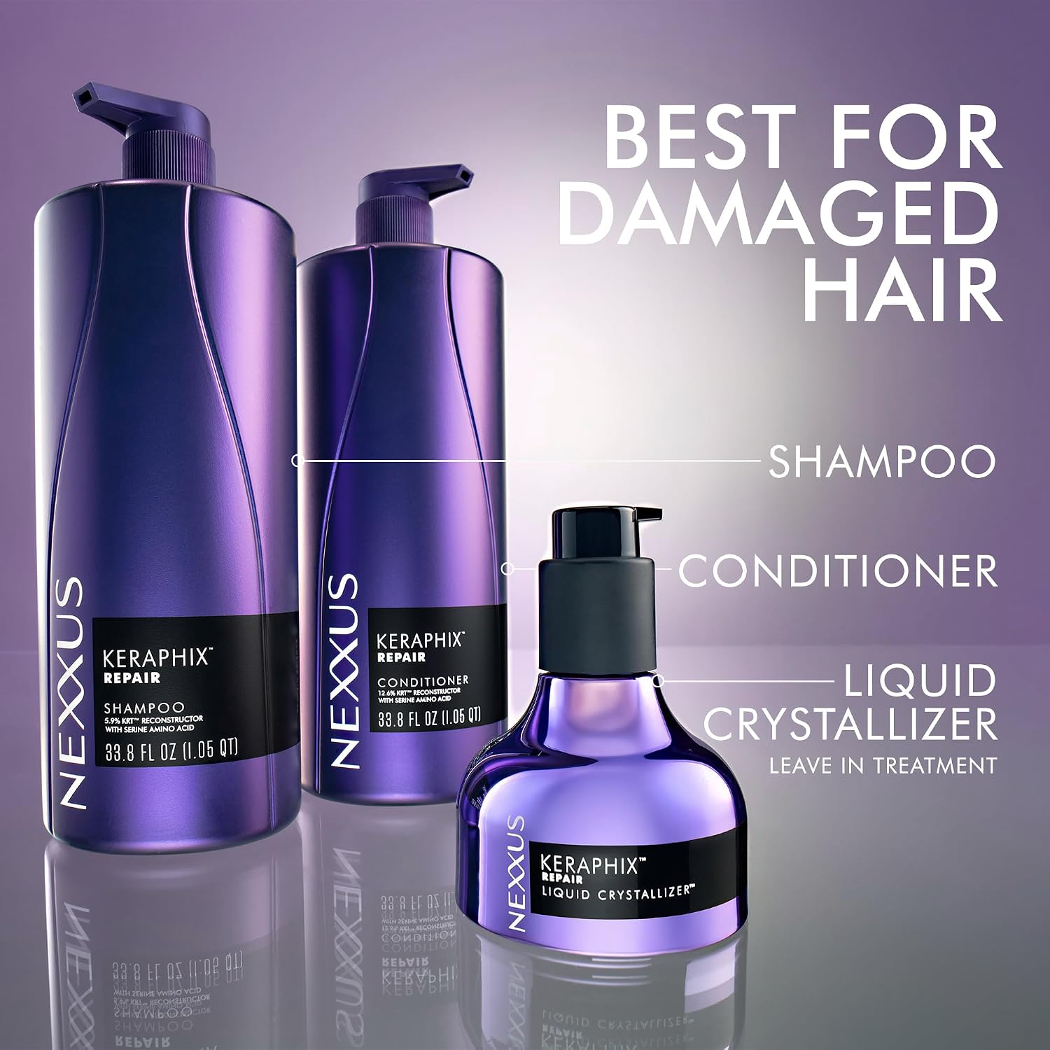 Thumbnail 5 de Nexxus KERAPHIX Liquid Crystallizer Leave-In Treatment, 3.3 fl oz