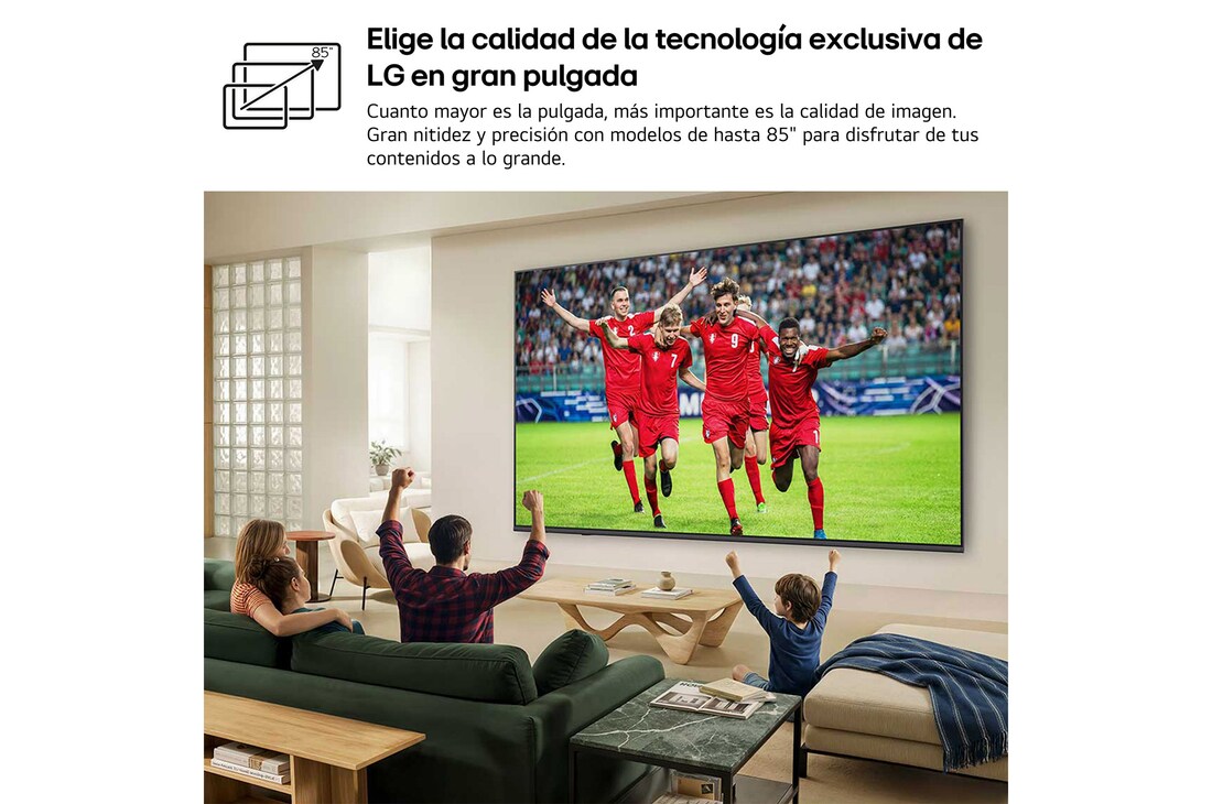 Detalle de LG QNED81 75QNED81B6A: Smart TV QNED evo MiniLED 75" 4K (2026) con webOS y Copilot