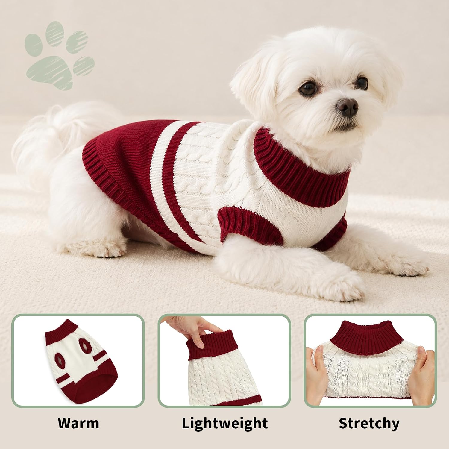 Detalle 2 de COOHAMS Dog Sweater, XL