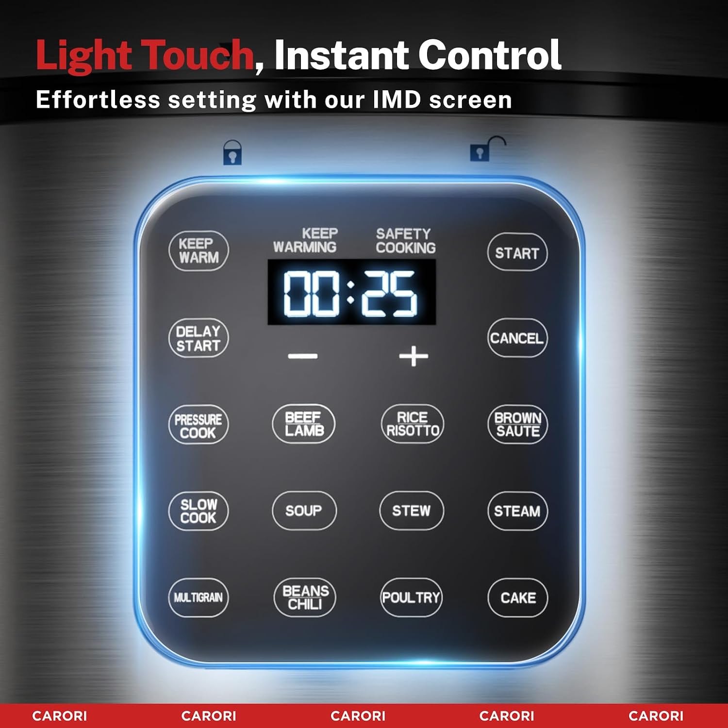 Thumbnail 5 de CARORI Electric Pressure Cooker 6 Quart