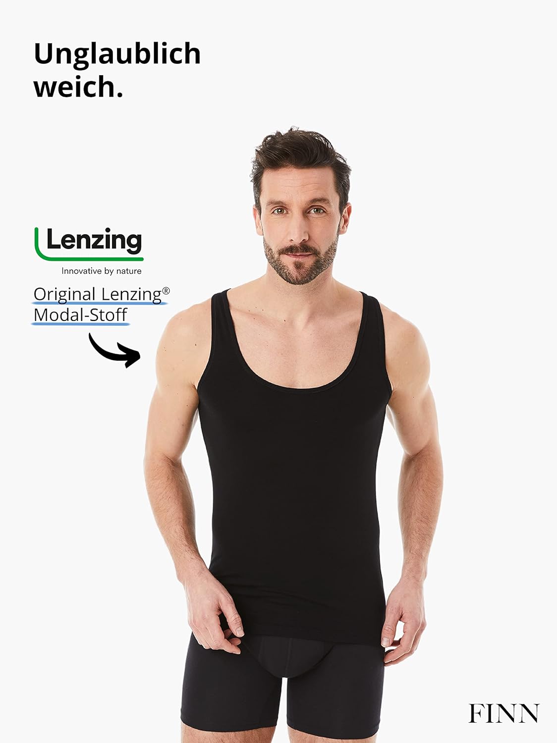 Thumbnail 2 de FINN Business Unterhemd Herren – Ärmelloses Tank-Top aus original Lenzing® Modal