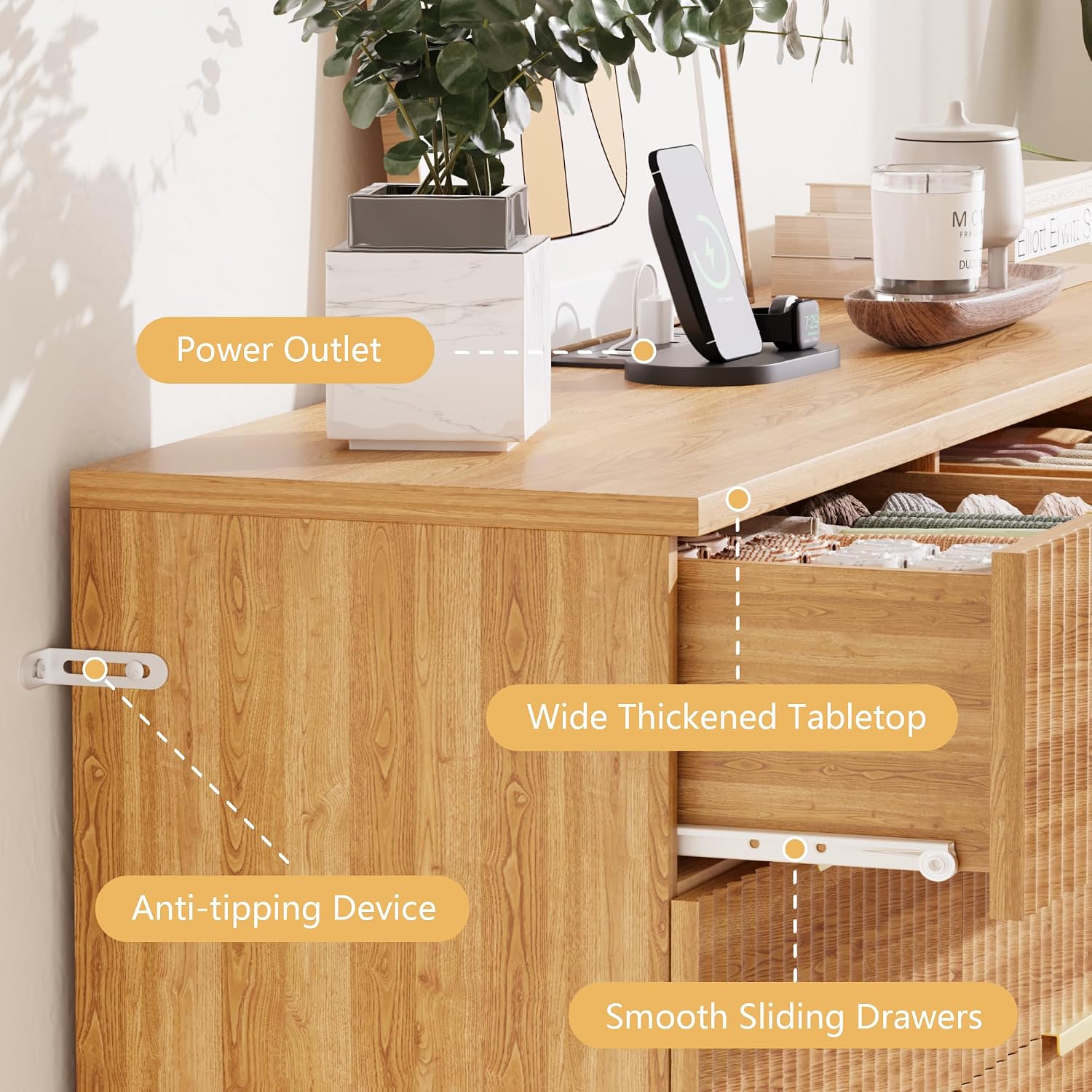 Thumbnail 4 de HCHQHS 9-Drawer Dresser