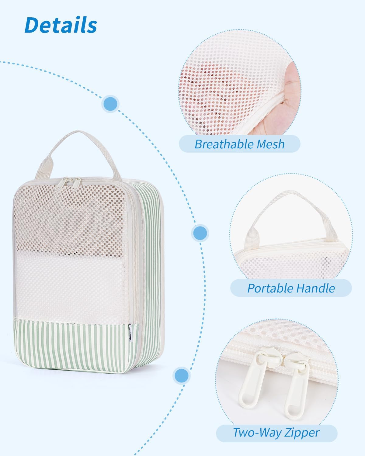 Detalle 1 de Narwey Compression Packing Cubes 6-set