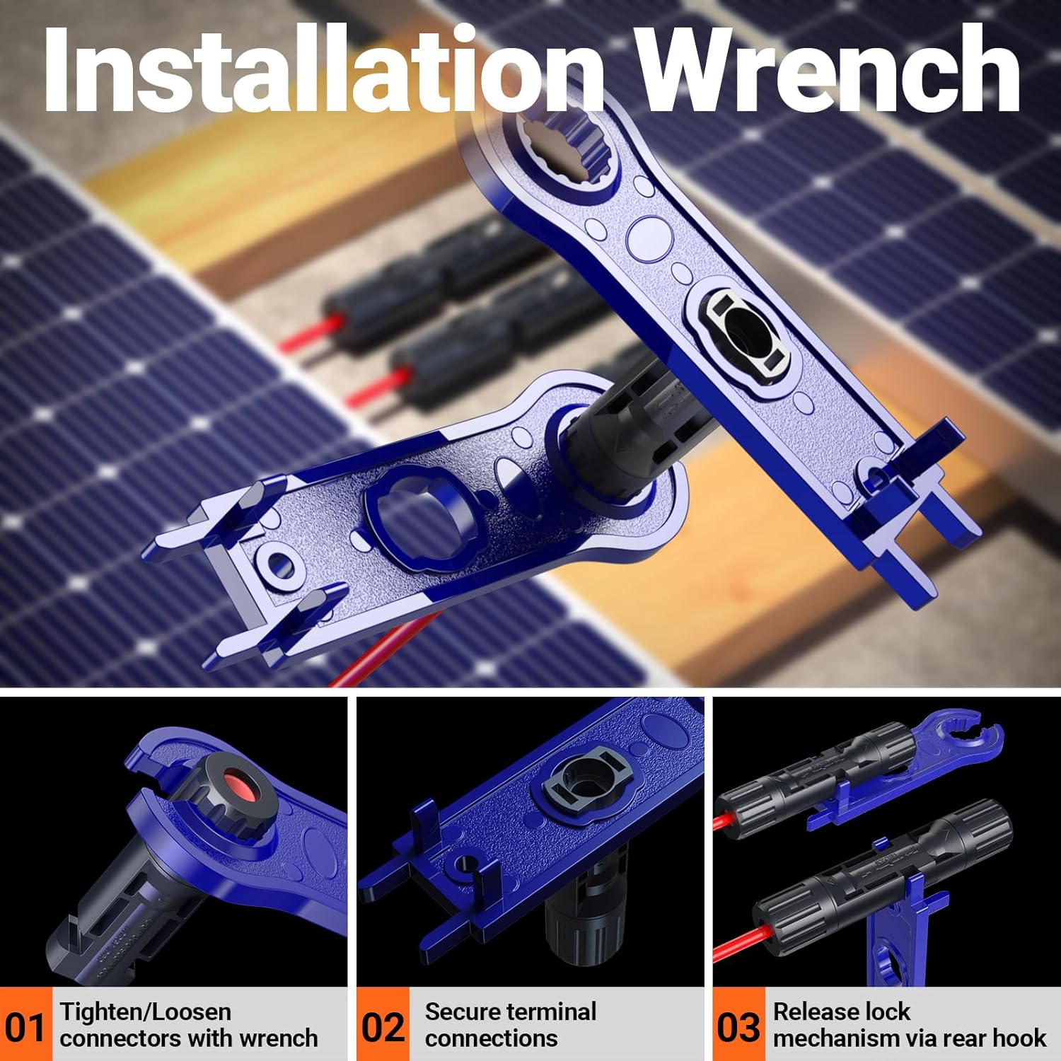 Thumbnail 5 de Preciva Solar Crimpzange Set – Solarstecker Crimpzange mit 10 Paar Steckern und Aufbewahrungsbox