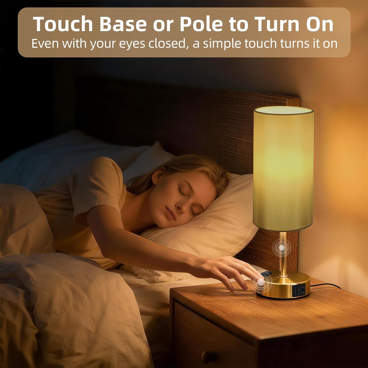Thumbnail 3 de Fitfull Bedside Table Lamp