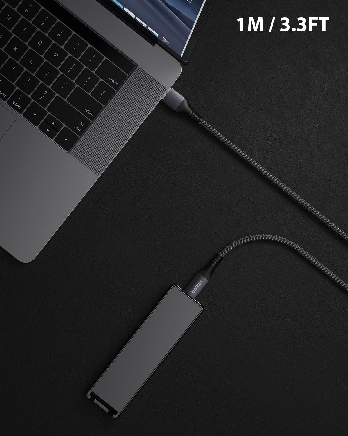 Detalle de Maxonar 2Pack USB C Fast Charging & Data Cable – 1m, 10Gbps, USB 3.2 Gen 2, QC3.0