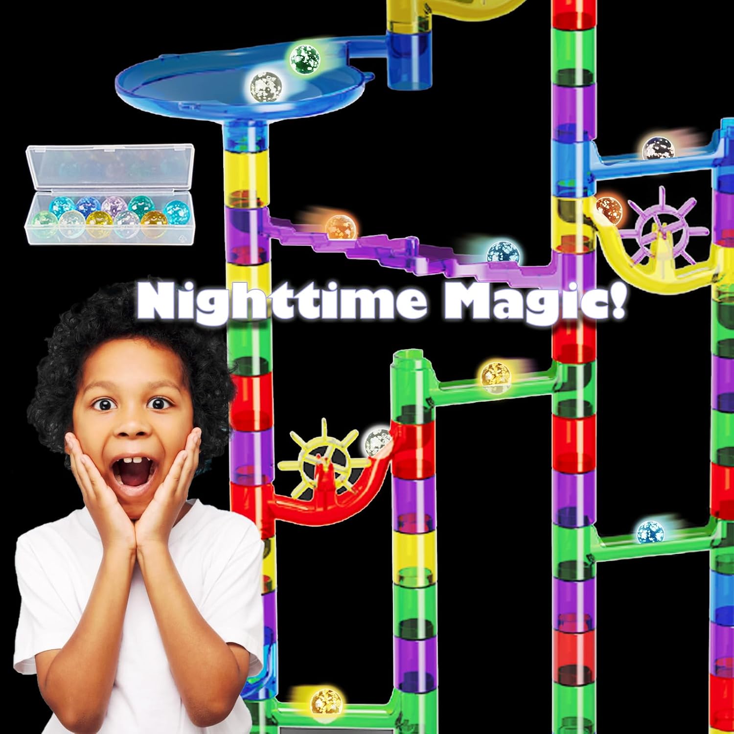 Thumbnail 4 de Glowing Marble Run Super Set