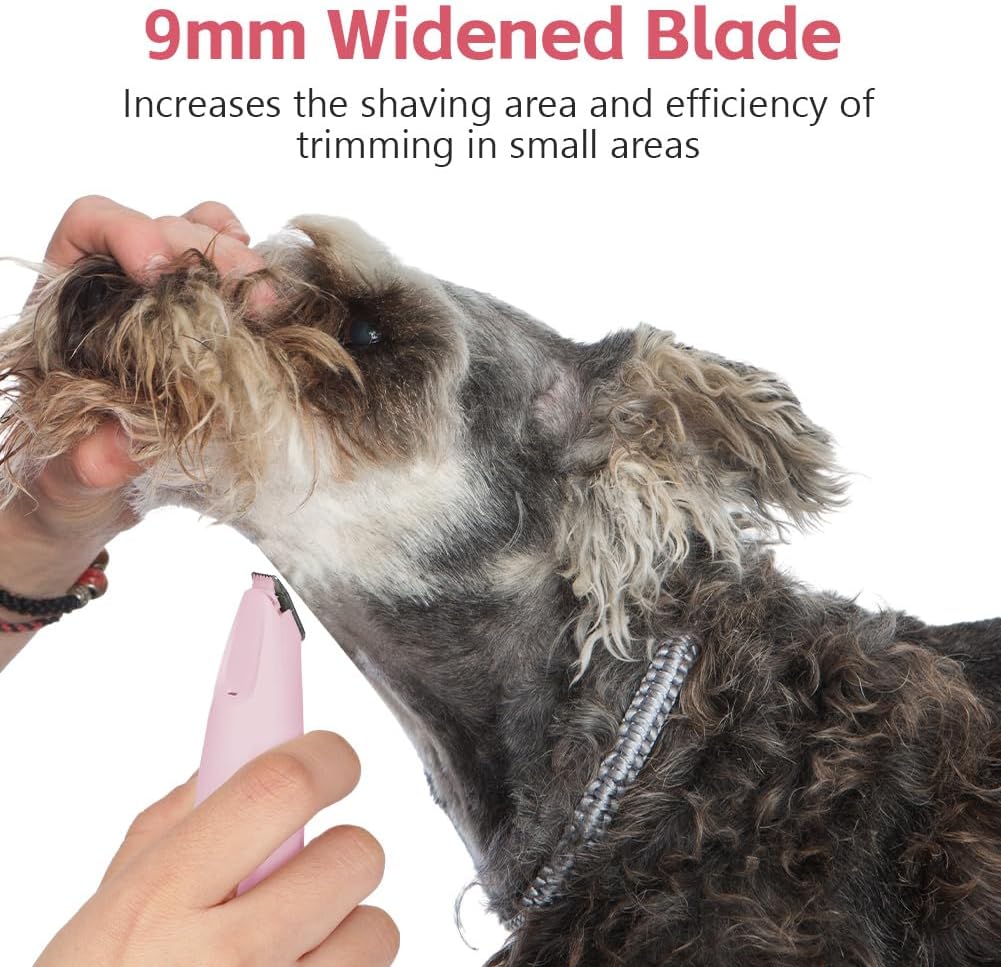 Detalle de OFFCUP Dog Paw Trimmer: Quiet, LED-lit Precision for Small Areas