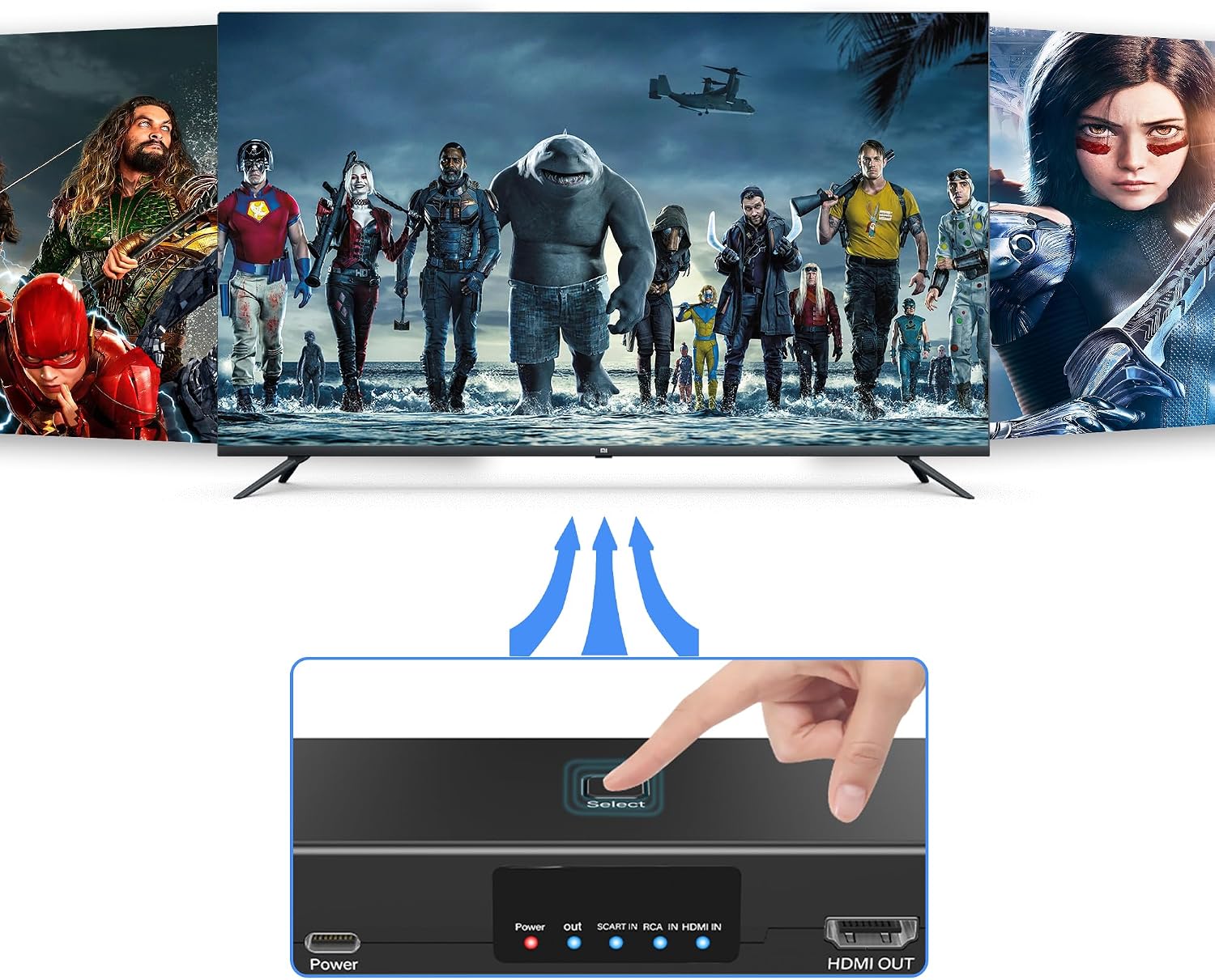 Detalle 2 de uhddadi scart auf HDMI Konverter 4K