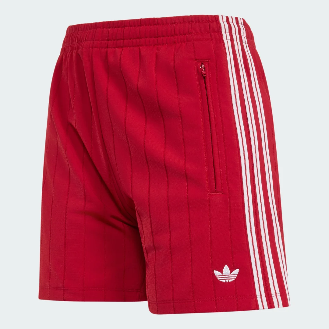 Detalle 2 de Pantalón corto Pinstripe Firebird de Adidas – Burgundy