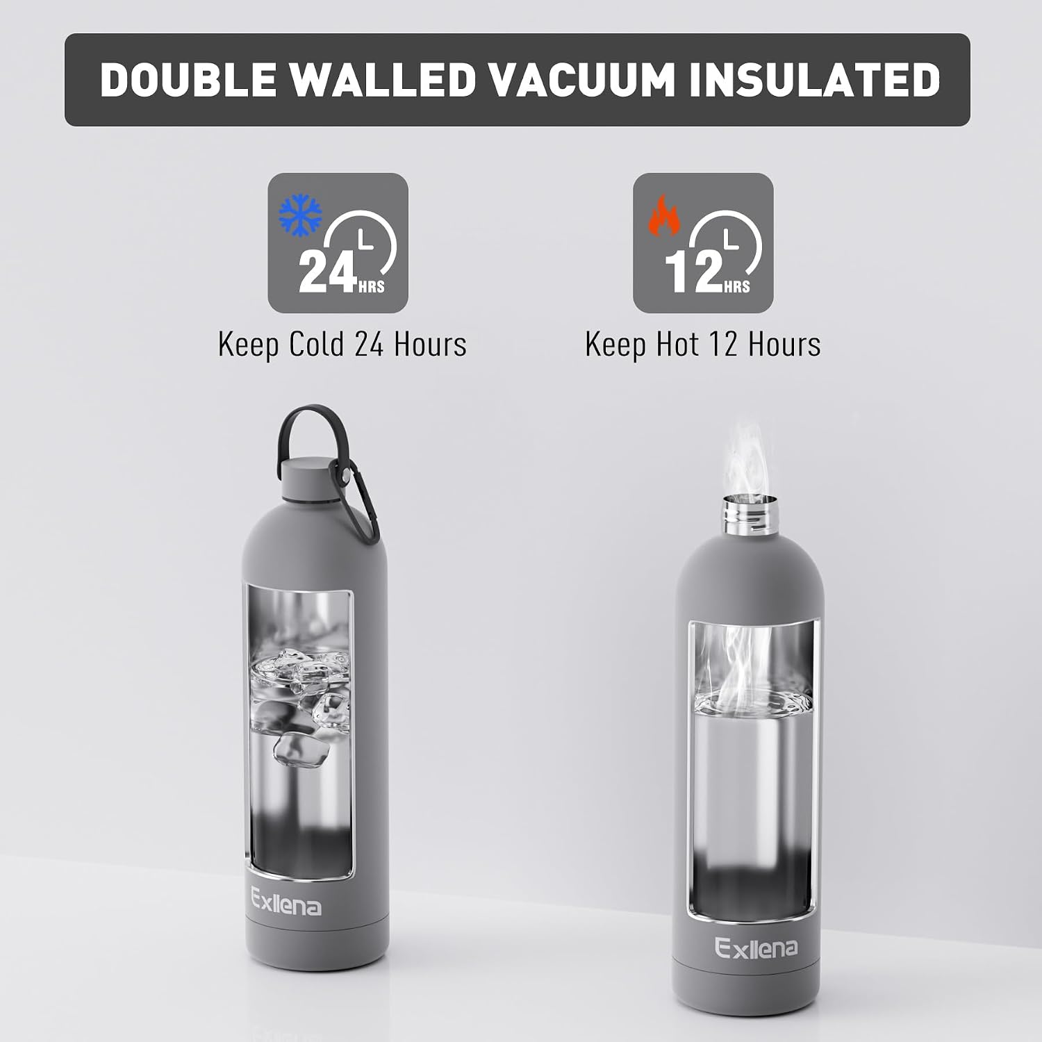 Detalle de Exllena insulated water bottle 1.5L
