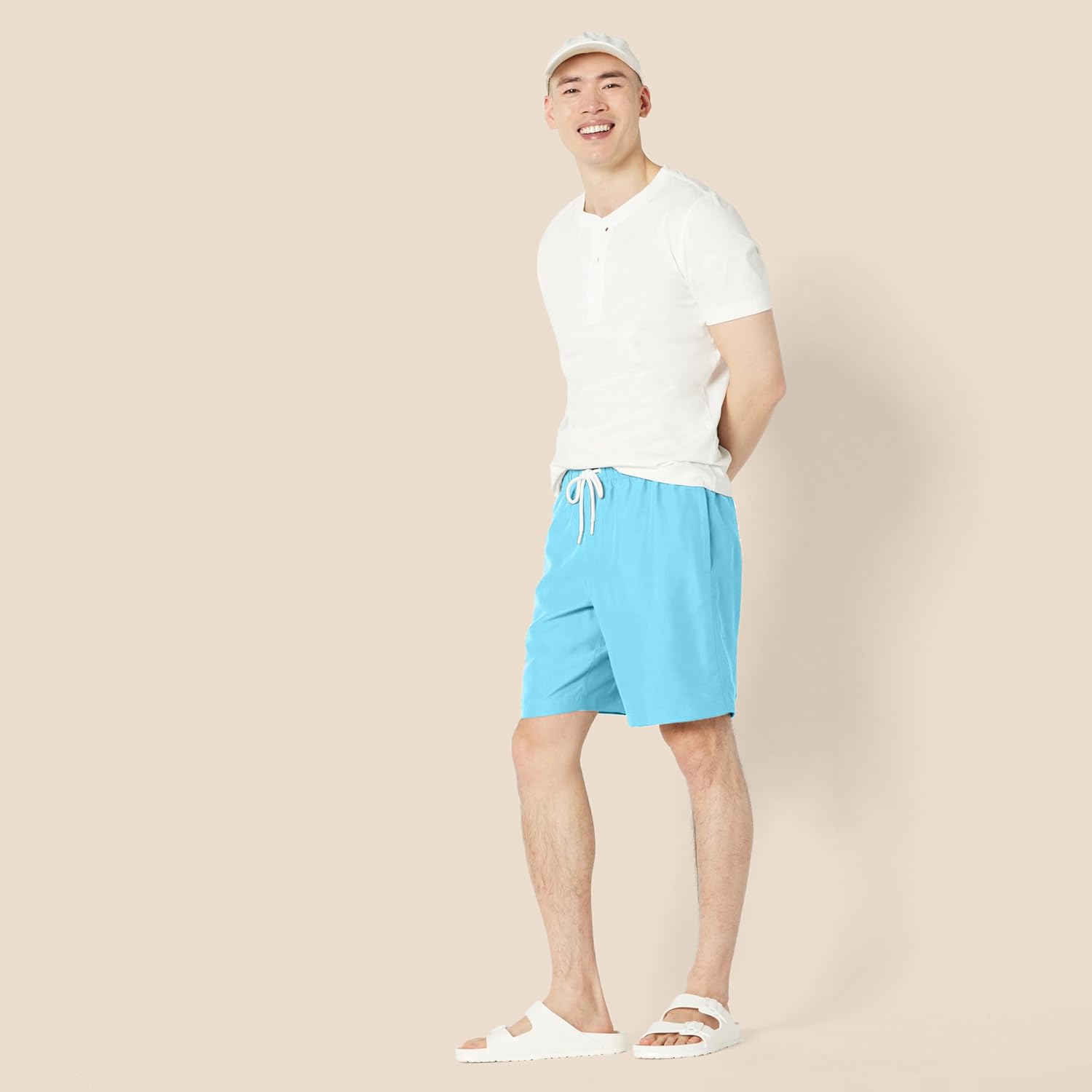 Thumbnail 3 de Amazon Essentials Men's 9” (23cm) Swimming Shorts with Mesh Lining, Pockets, Drawstring Closure