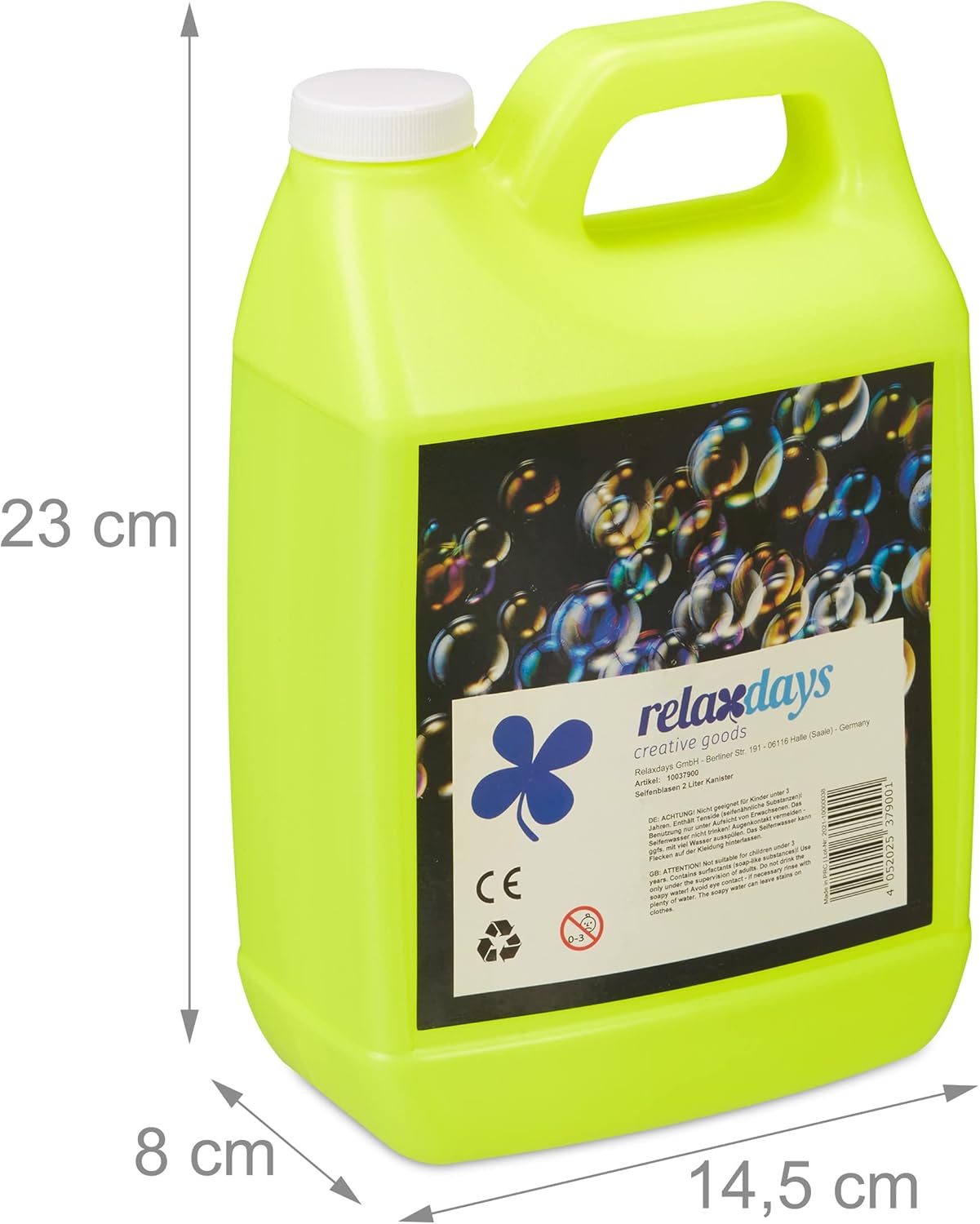 Thumbnail 3 de Relaxdays Bidon solution à bulles 2 L pour fête 🎈