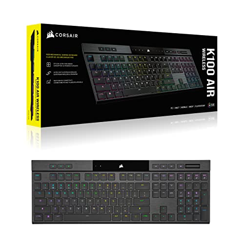 Thumbnail 11 de Corsair K100 AIR RGB Mechanical Gaming Keyboard – Ultra-Thin, UK Layout