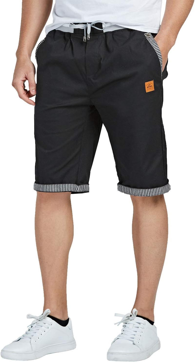 Thumbnail 1 de JustSun Herren-Chino-Shorts aus Baumwolle mit Tunnelzug – kurze Sommerhose