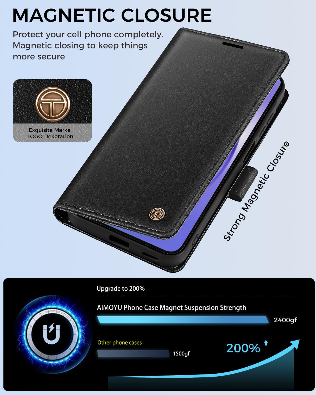 Thumbnail 3 de AIMOYU A54 5G phone case, 4 card slots