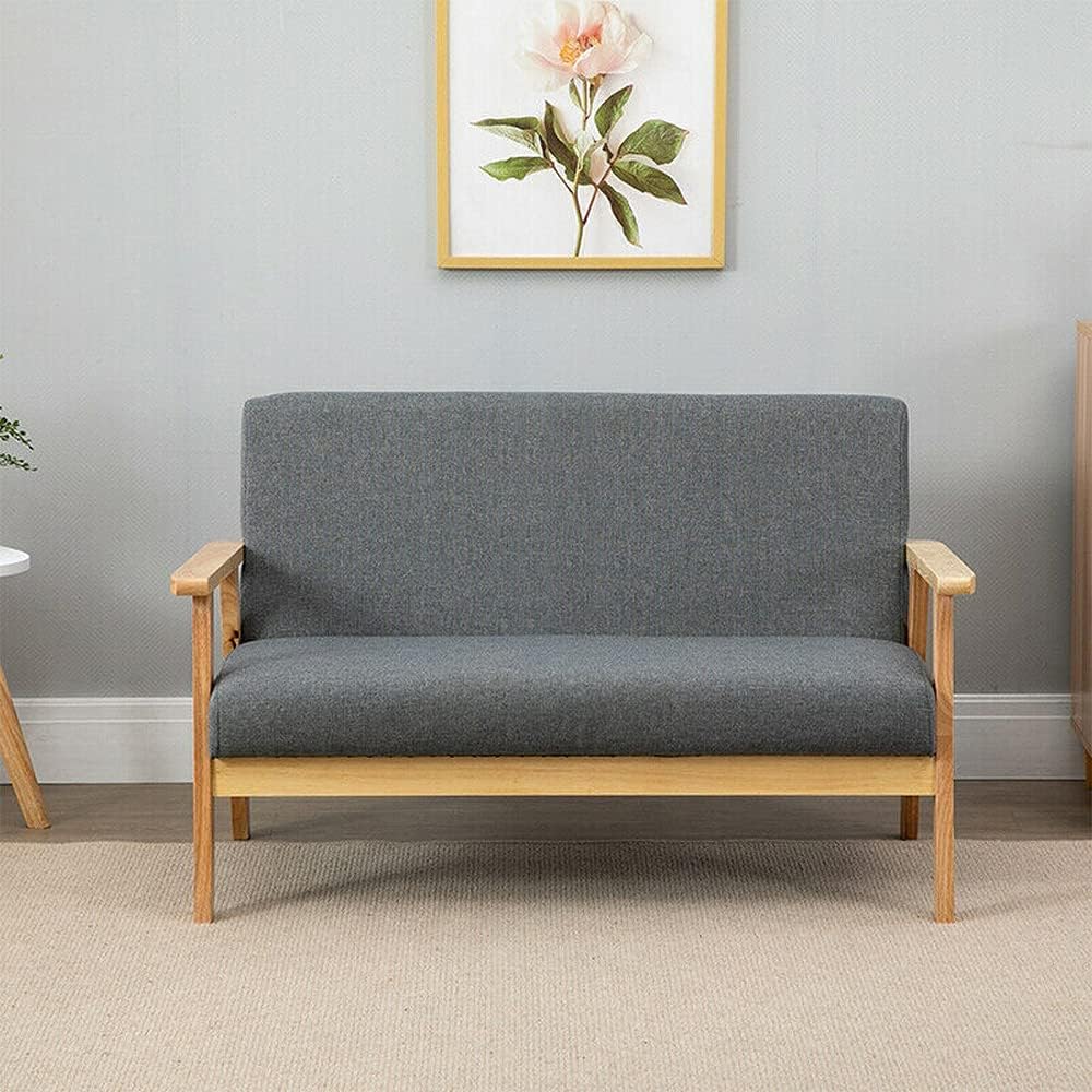 Thumbnail 2 de Dripex Divano 2 posti in tessuto grigio scuro – design scandinavo salvaspazio