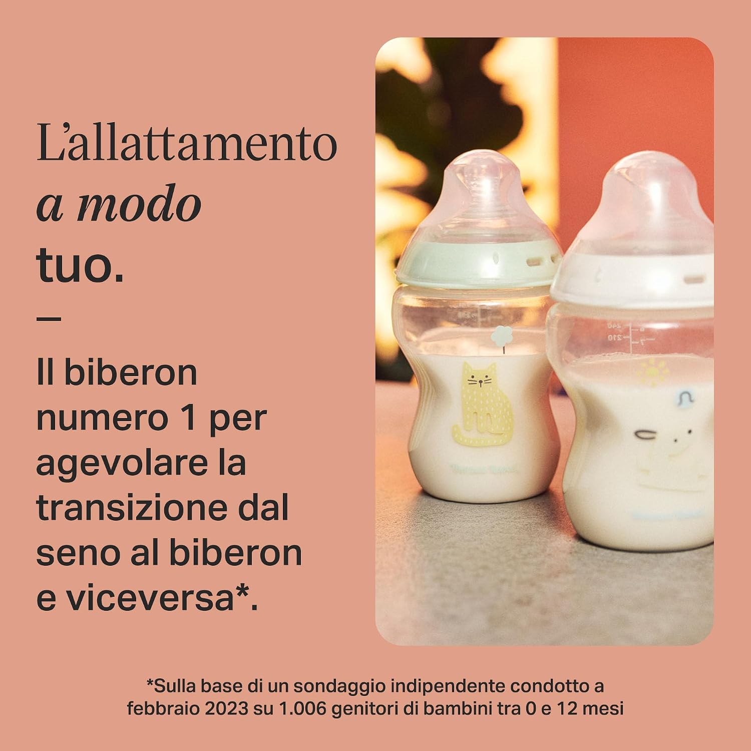 Detalle de Tommee Tippee Natural Start biberon 260ml